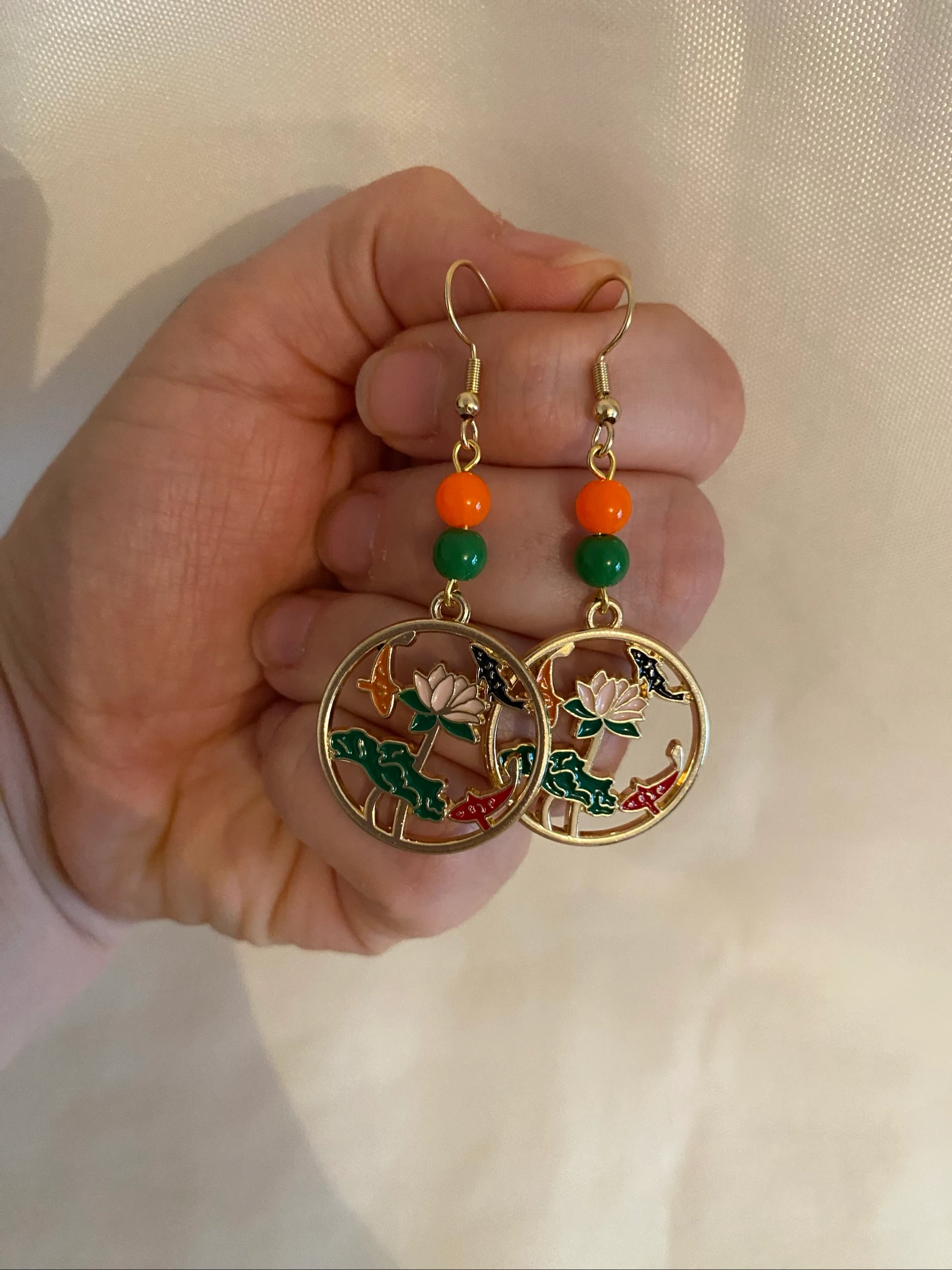 Boucles d’oreilles « Danse des Carpes Koï » – photo 5
